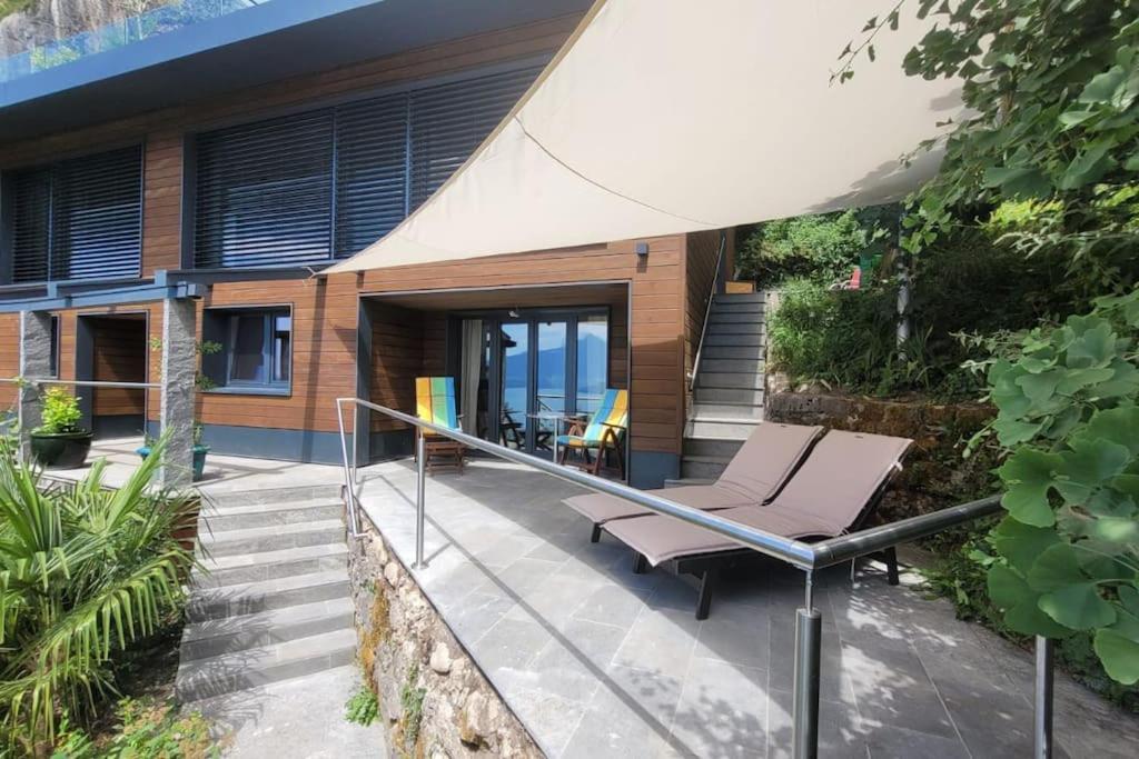 Villa Bootsmann Mit Spektakulaerer Seesicht Nahe Badestrand Vitznau Exterior photo
